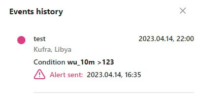 jua.ai event history notification card